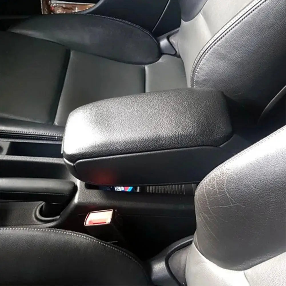 For Audi A3 8P 2003-2012 Black Leather Car Armrest Center Console PU Leather Lid Arm Rest Replacement Auto Accessories HIP