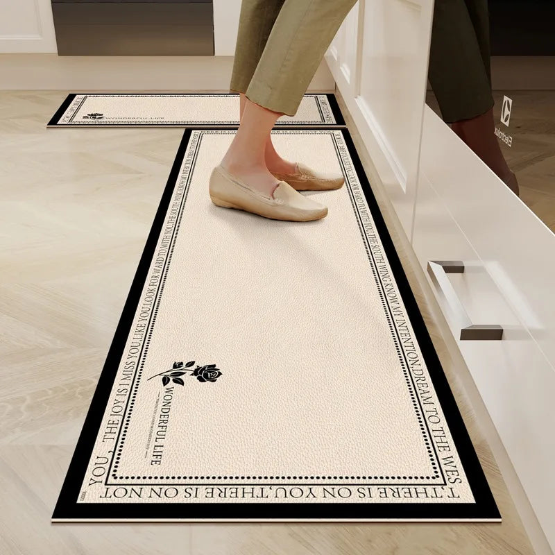 PVC Kitchen Floor Mat – Non-Slip, Waterproof & Oil-Proof Rug Kitchen Floor Mat HIP GU4986-P 1pc 58x180cm