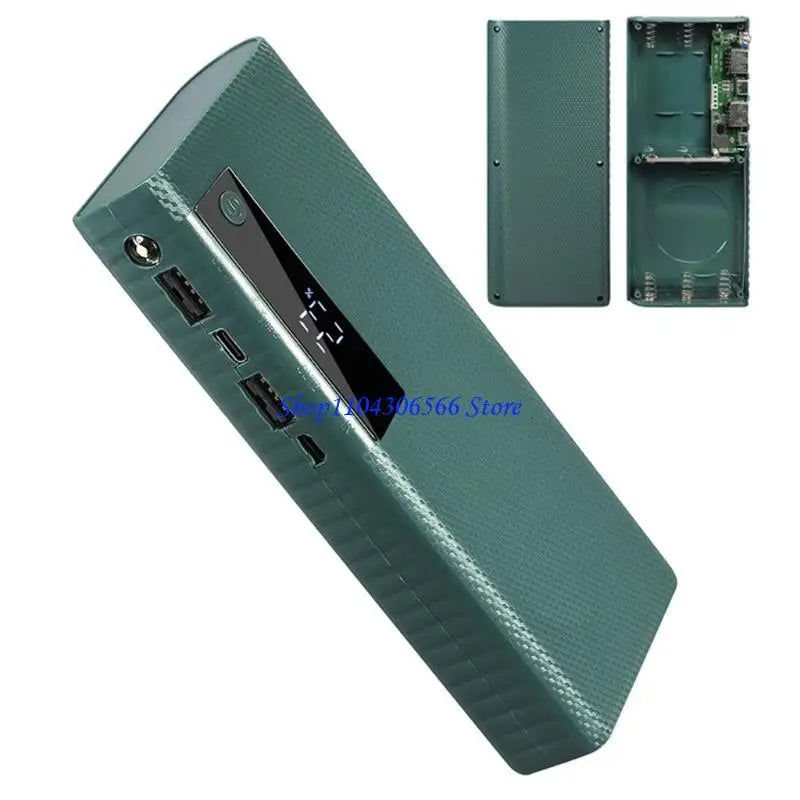 DIY 5×21700 Battery Power Bank Case – LCD, Type-C Input DIY Power Bank Case HIP