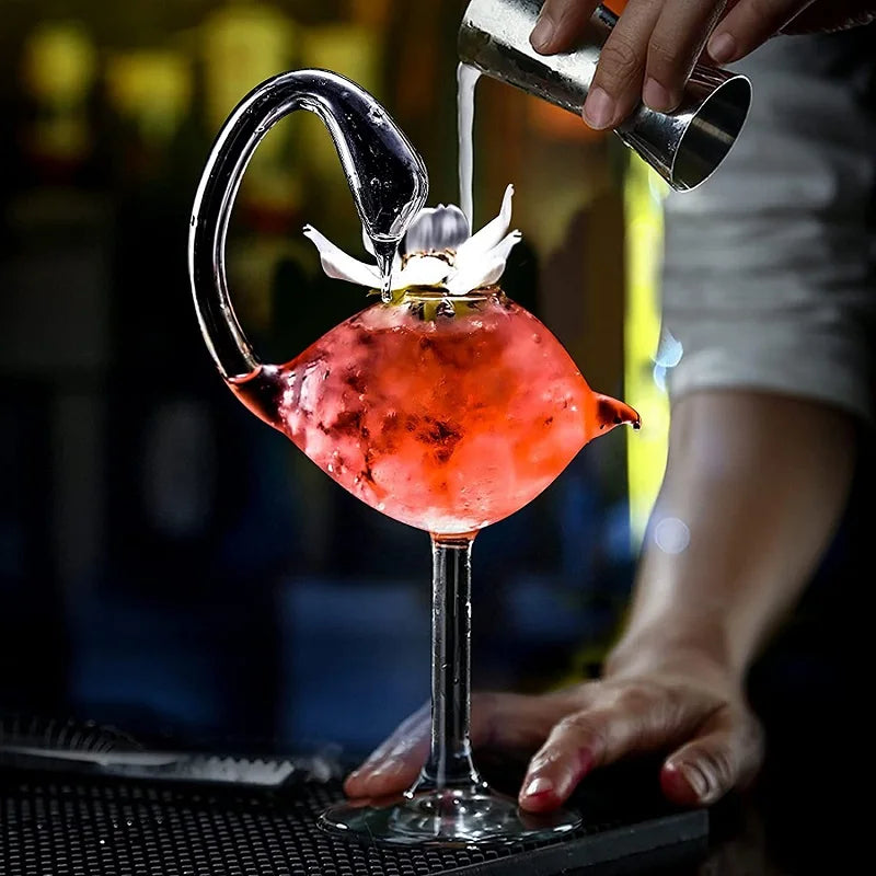 Swan Shaped Cocktail Glass 180ml – Novelty Bar Party Cup Novelty Cocktail Glass HIP