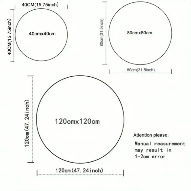 Cartoon Round Carpet – Soft Polyester Bedroom & Reading Rug Decorative Round Rug HIP