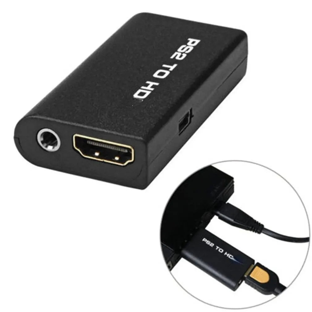 PS2 to HDMI Converter Adapter – 480i/480p/576i, Audio & Video HDMI Converter Adapter HIP