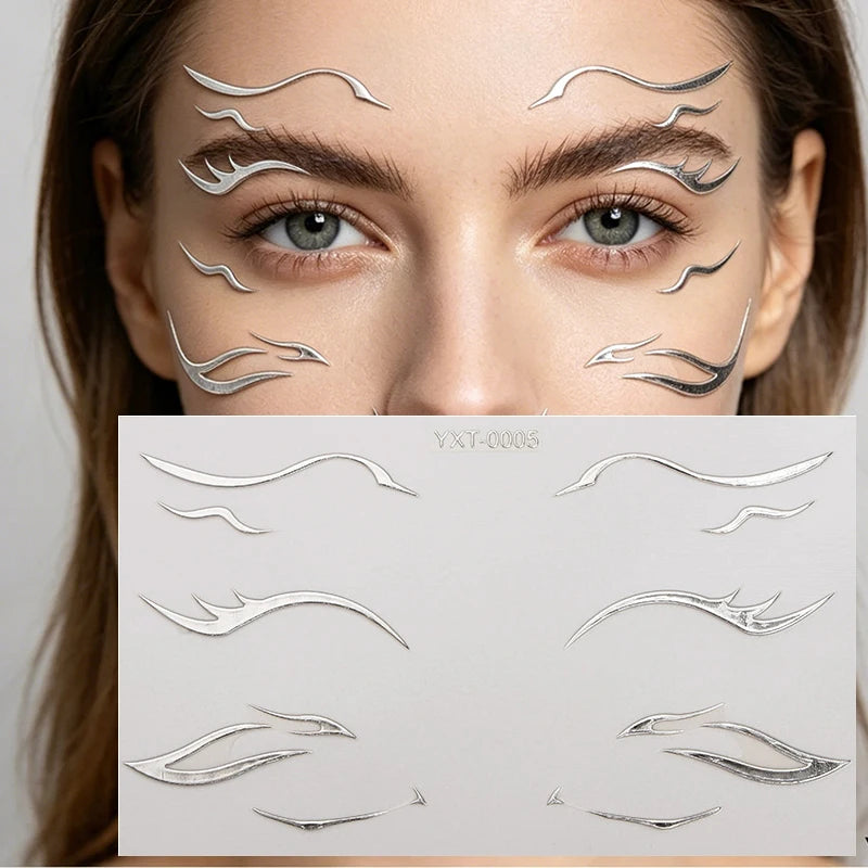 Holographic Laser Eye Makeup Stickers – Face Art Decals