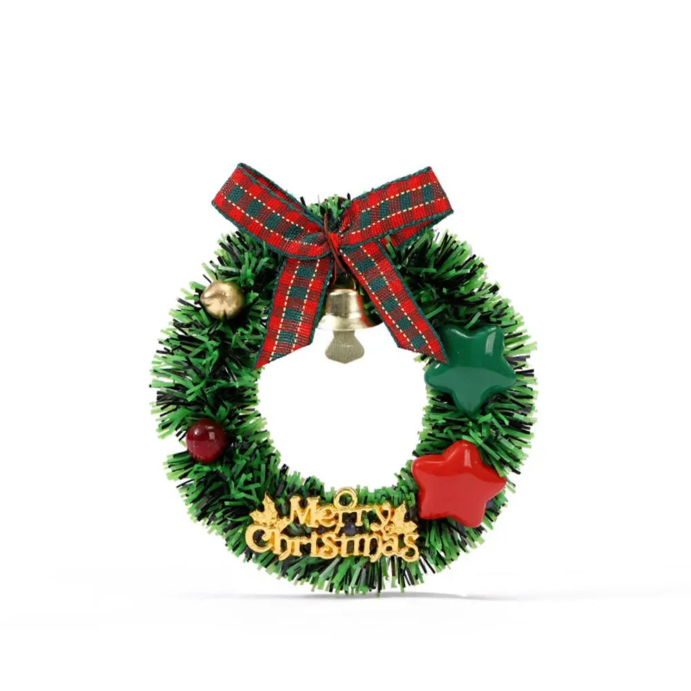 For Xmas Kitchen Home Party Decor Supplies Simulation Christmas Wreath Fridge Magnet Decoration HIP 01