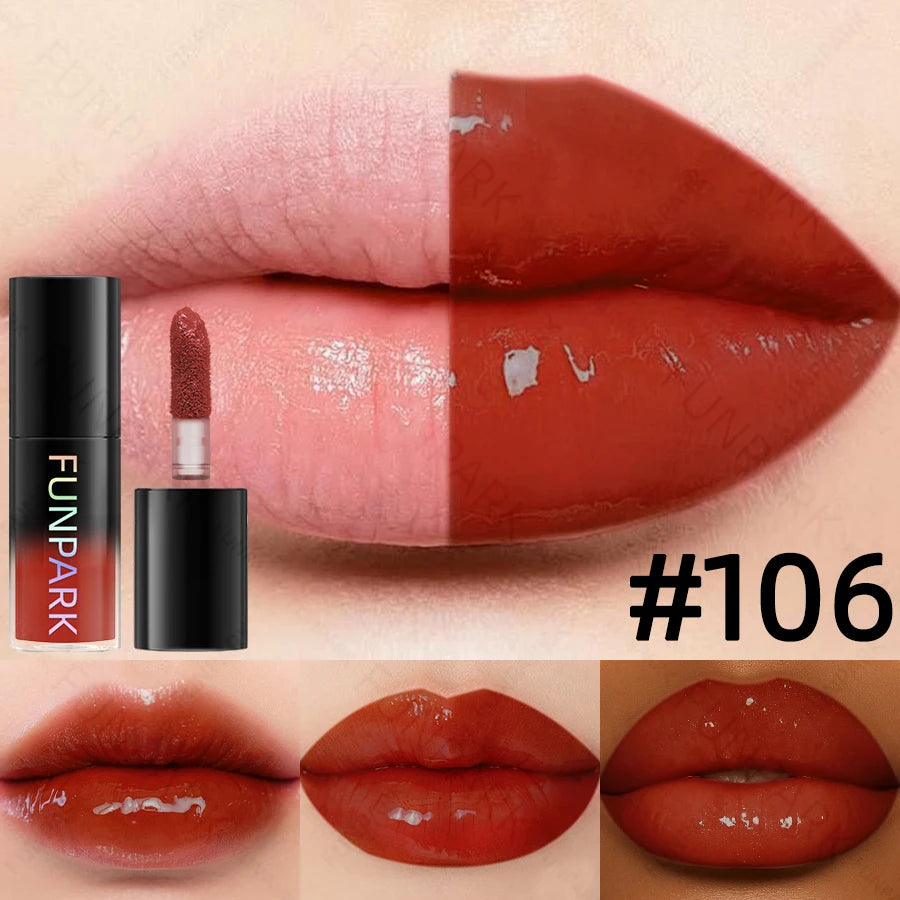 1PC Moisturizing Lip Gloss 15 Color Lip Blam Lip Oil for Lips Long Lasting Liquid Pink Red Makeup Gifts Lip Glaze High Pigment HIP 106