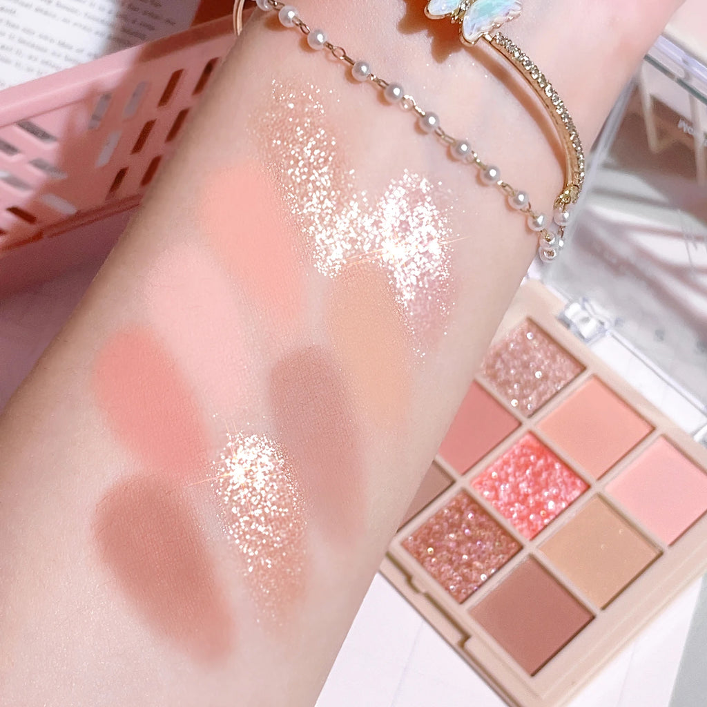 9-Color Matte & Shimmer Eyeshadow Palette | HIP Eyeshadow Palette HIP