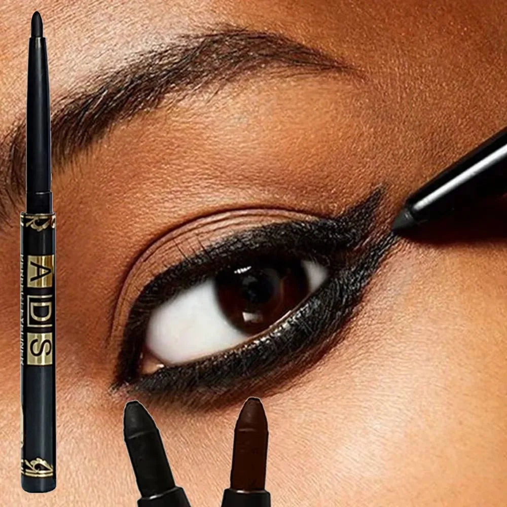 3Pcs Waterproof & Sweat-Proof Black Eyeliner Pencil - Long-LastingSmudge-Proof for Bold Eye Makeup, Easy Glide Formula for Perfe HIP