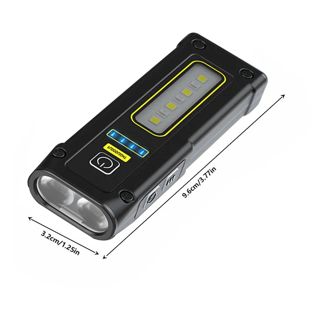 Rechargeable COB LED Flash Light Torch 3 Gear Multipurpose Aluminum Alloy Camping Flashlight for Night Working Car Inspection HIP