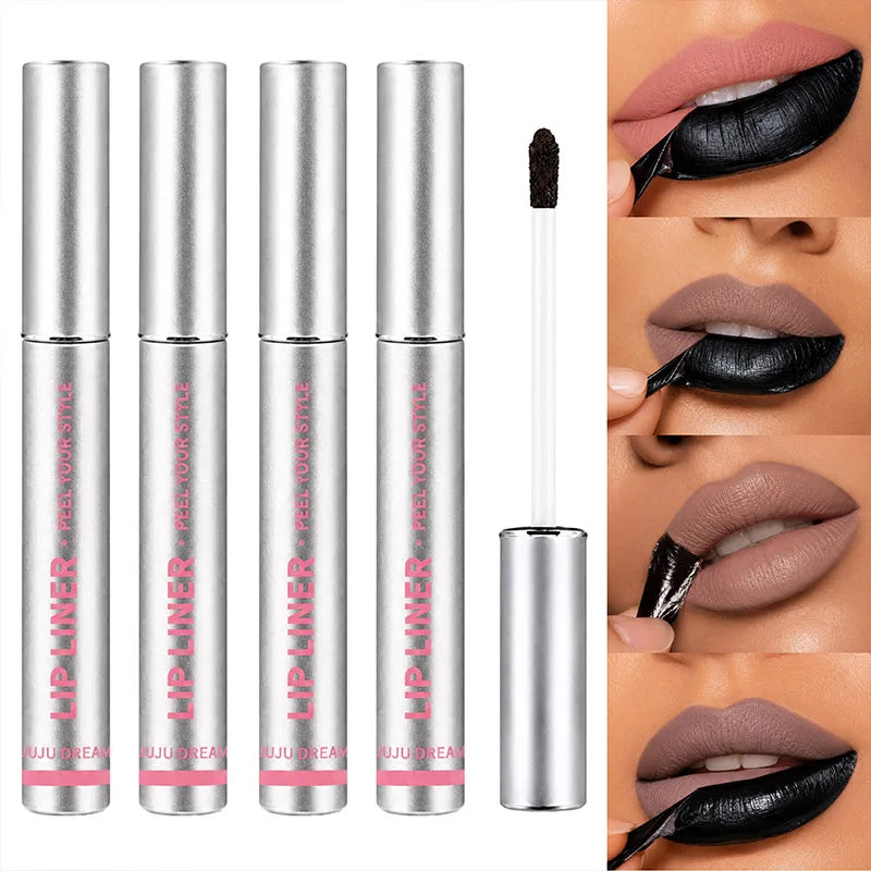 JUJU Dream Peel Off Lip Liner Tint – Waterproof Matte Stain Peel Off Lip Liner HIP