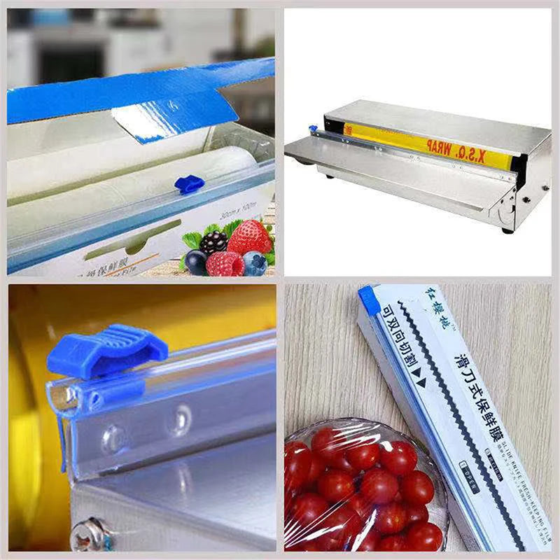 Plastic Wrap & Foil Dispenser with Cutter | Kitchen Tool Wrap Film Dispenser HIP