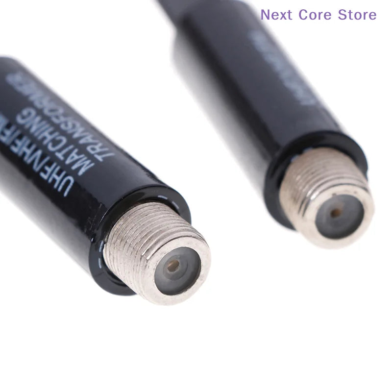 2-Pack UHF VHF FM TV F-Connector 75-300 Ohm Antenna Adapter Antenna Adapter HIP