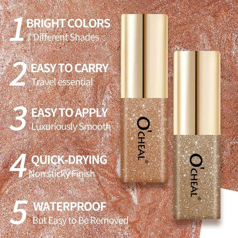 Mini Glitter Liquid Eyeshadow – Metallic Shimmer & Waterproof Liquid Eyeshadow HIP