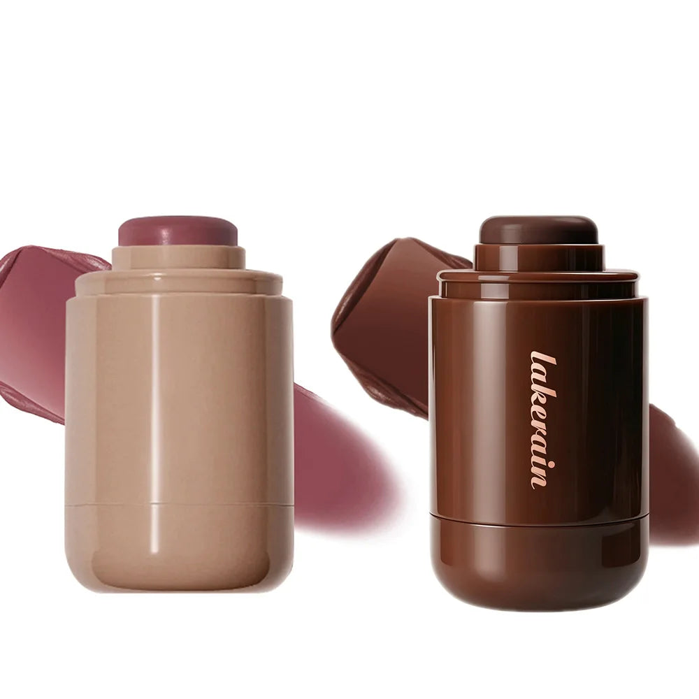 2pcs Contour Stick&Blush Stick Brightens Facial Stick Bronzer Stick Highlight Blush Long-Lasting Makeup For 3D Face Contour HIP set 6