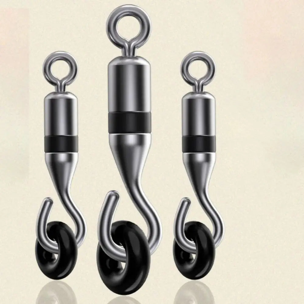 20-Pack Titanium Alloy Open Swivel Fishing Rings with Rubber O-Rings Fishing Swivel Rings HIP