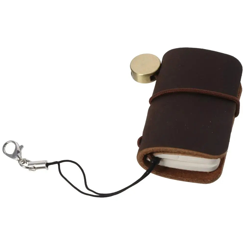 Mini Leather Travelers Notebook – Refillable Pocket Journal Leather Pocket Notebook HIP