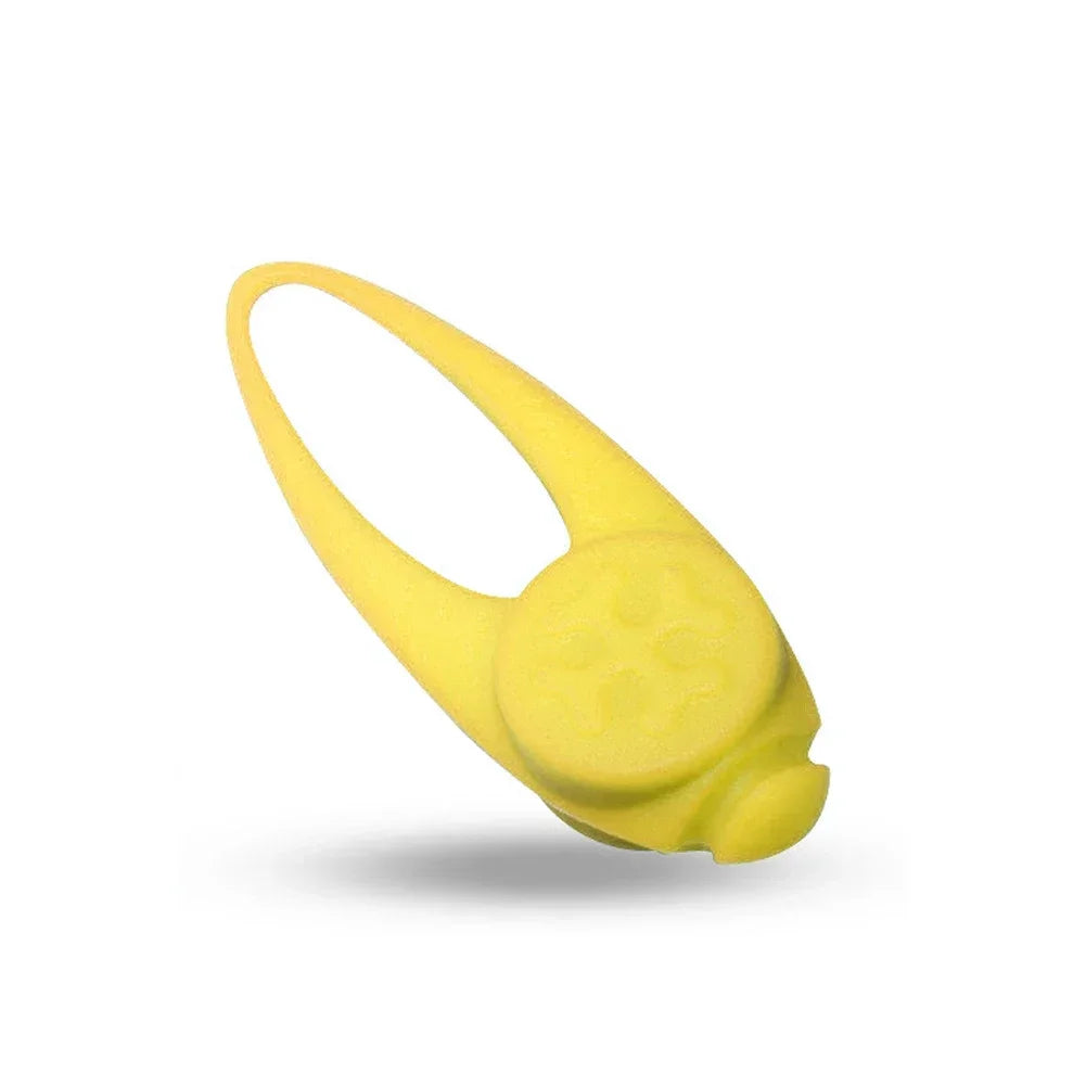 Pet Dog Night LED Flashlight Dog Cat Collar Glowing Pendant Safety Pet Leads Necklace Luminous Bright Decoration Collars HIP YELLOW 7.8x2.7x1.5cm