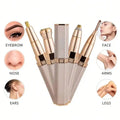 Electric Hair Remover & Eyebrow Trimmer for Women – Face & Body Electric Hair Epilator HIP Rose Gold