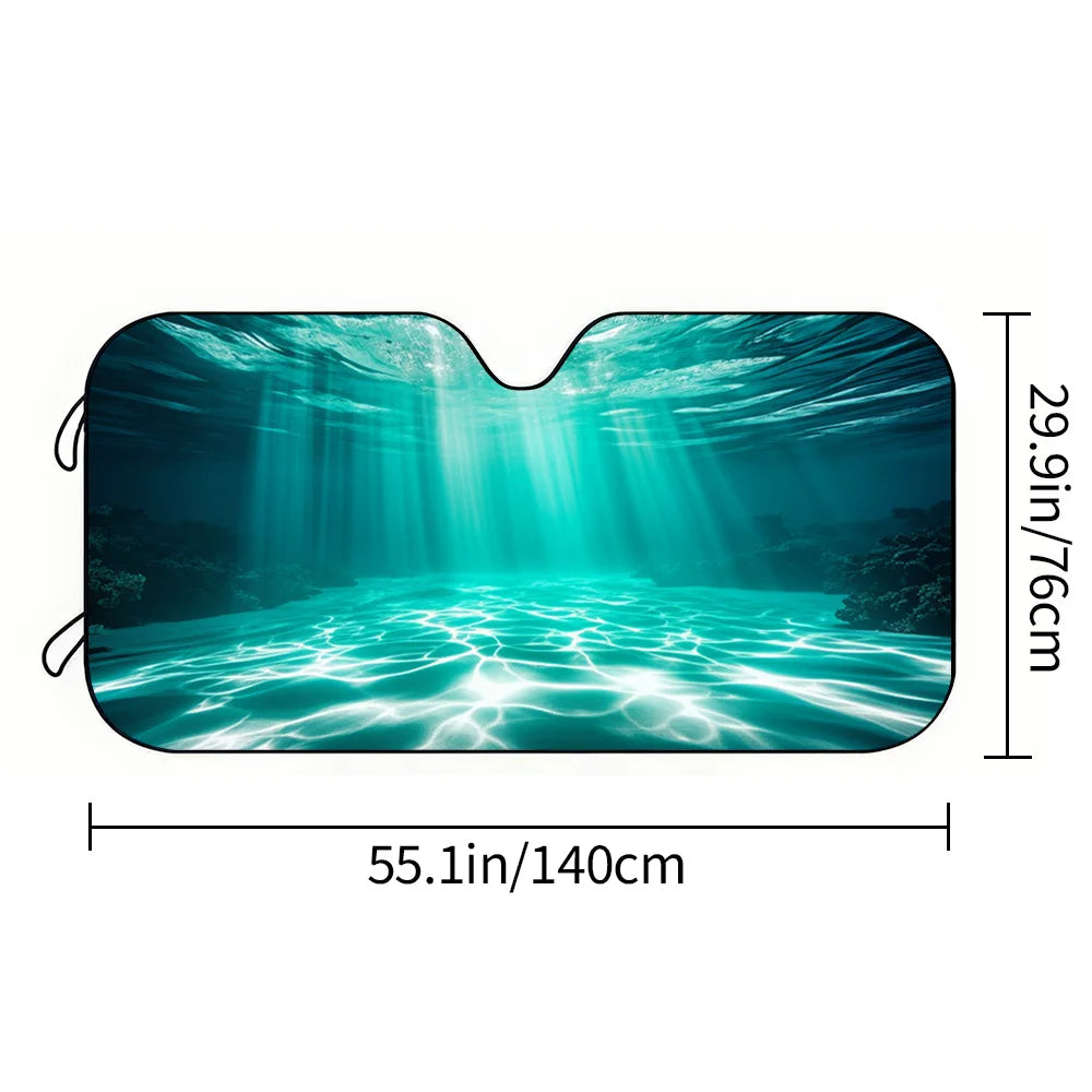 Blue Wave Car Sun Visor – UV Protection & Universal Fit Car Sun Visor HIP