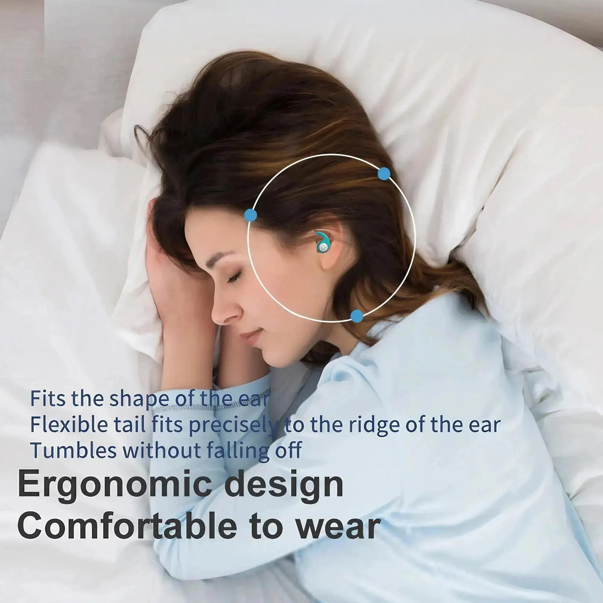 Triple-Layer Silicone Noise-Cancelling Earplugs | Sleep & Travel Silicone Earplugs HIP