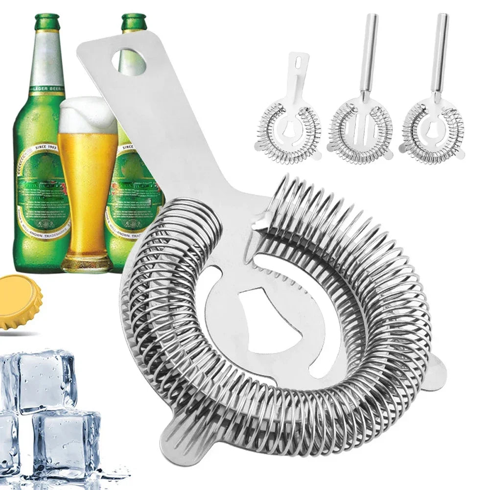 Professional Stainless Steel Martini Cocktail Strainer Shaker Mixed Drink Wine Cup Ice Filter Bar Accessories Gadgets Bar Tools HIP