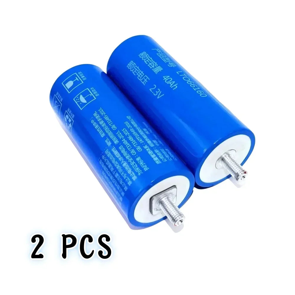 2.3V 40Ah LTO Lithium Titanate Battery Cell – Yinglong 66160 LTO Battery Cell HIP 40Ah-2PCS China Mainland
