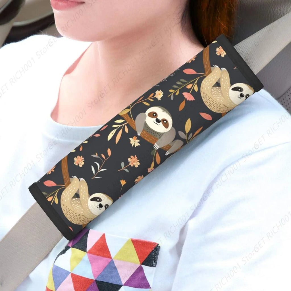Cute Sloth Seatbelt Strap Cover Pads – Car Truck SUV Seatbelt Strap Cover HIP