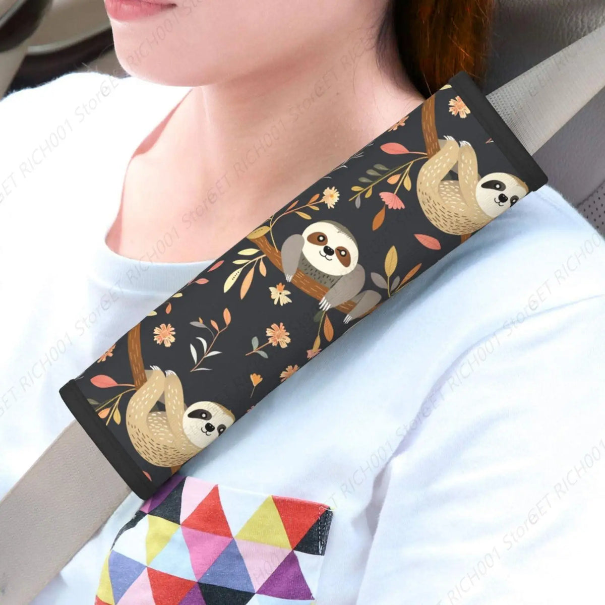 Cute Sloth Seatbelt Strap Cover Pads – Car Truck SUV Seatbelt Strap Cover HIP