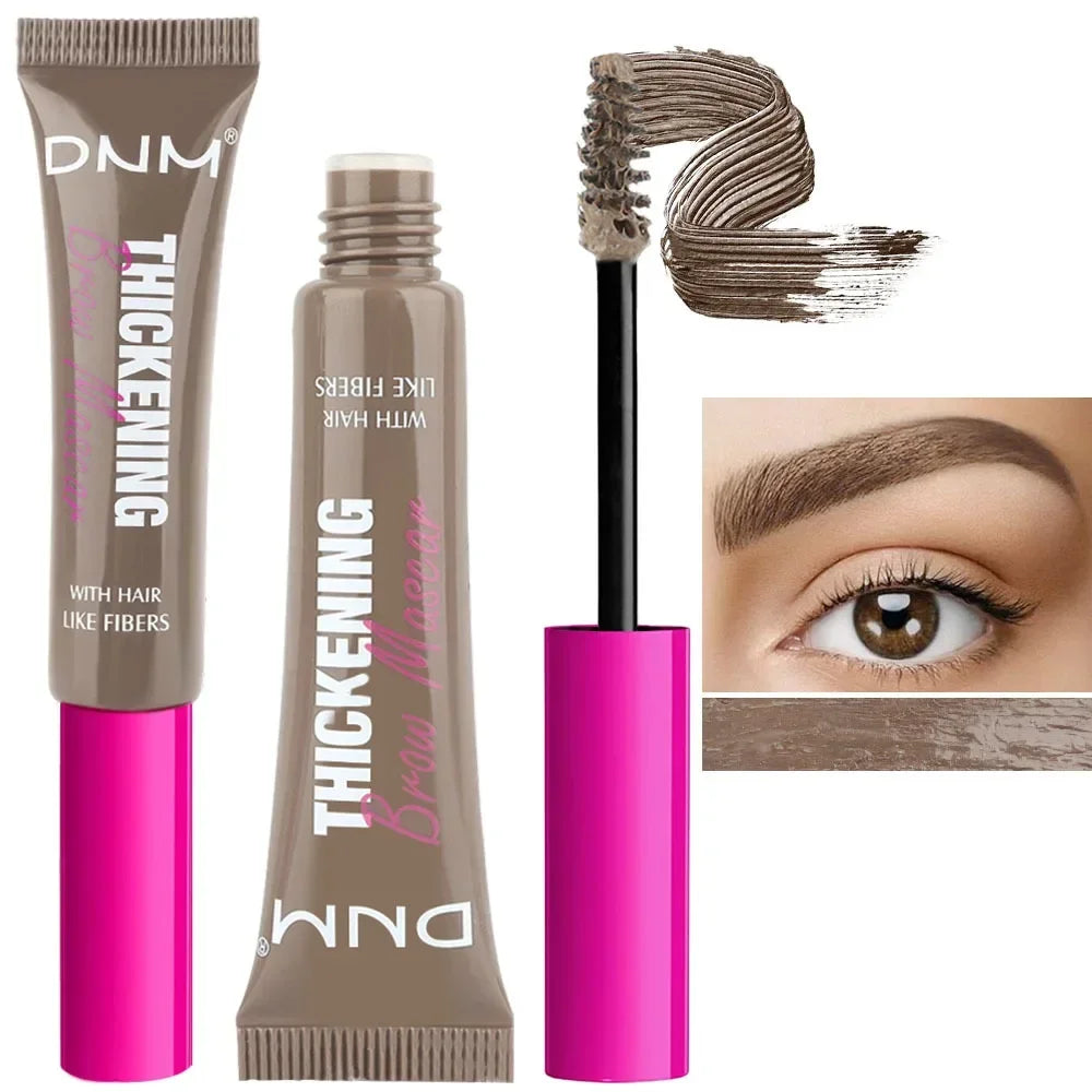 Fiber Brow Mascara Lasting Natural Eyebrow Dyeing Cream Thickening Texture Eye Brow Styling Cream Volumizing Effect HIP 01 Taupe