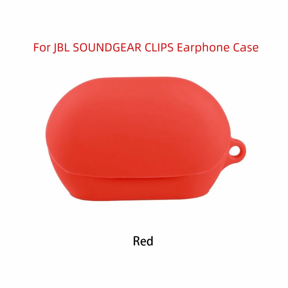 Silicone Earphone Case with Carabiner for JBL SOUNDGEAR CLIPS Earphone Case Cover HIP