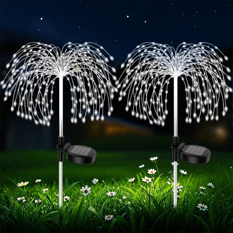 200 LED Solar Dandelion Firework Garden Lights – IP65 Solar Garden Light HIP
