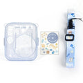 Glitter Instax Mini 13 Case 3-in-1 | Crystal Cover & Strap Camera Case HIP Blue Cat