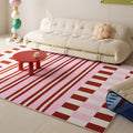 Luxury Blue Striped Area Rug – Anti-Slip Machine Washable Area Rug HIP GU5851-YZ Customizable size