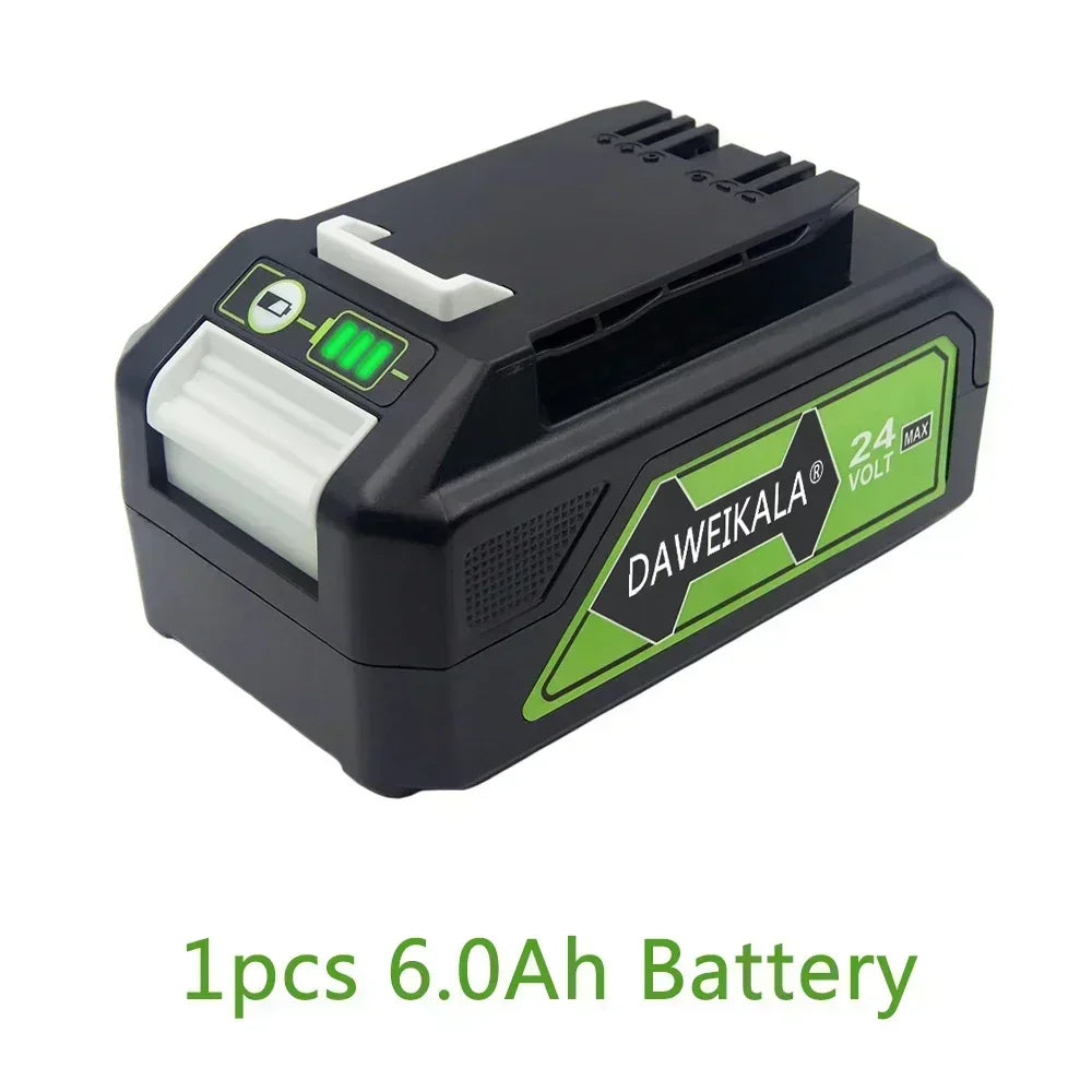 24V 6.0Ah Li-Ion Replacement Battery for Greenworks Tools Power Tool Battery HIP 1pcs 6Ah Battery