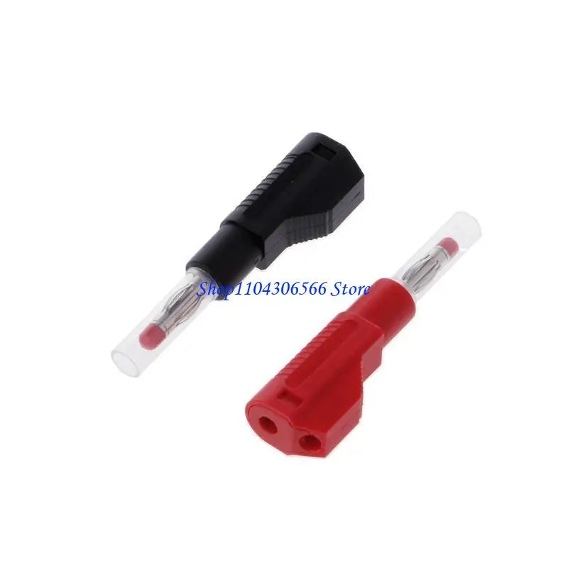 10-Pack 4mm Stackable Banana Plugs – Solder Type, Red & Black Electrical Connector HIP