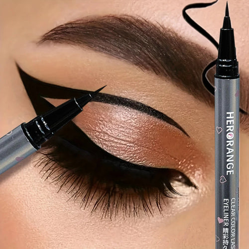 0.01mm Ultra-Fine Precision Waterproof Liquid Eyeliner, Black, Quick-Drying, Anti-Smudge, Anti-Sweat, Long-Lasting Eye-Slimming HIP