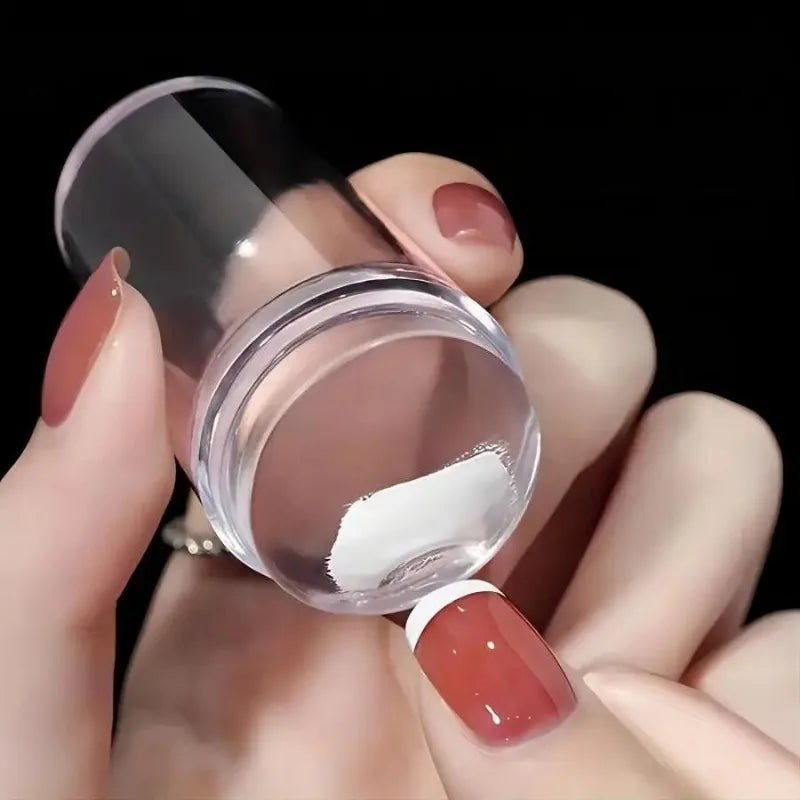 Transparent Silicone Nail Stamper & Scraper Kit | HIP Nail Stamping Kit HIP