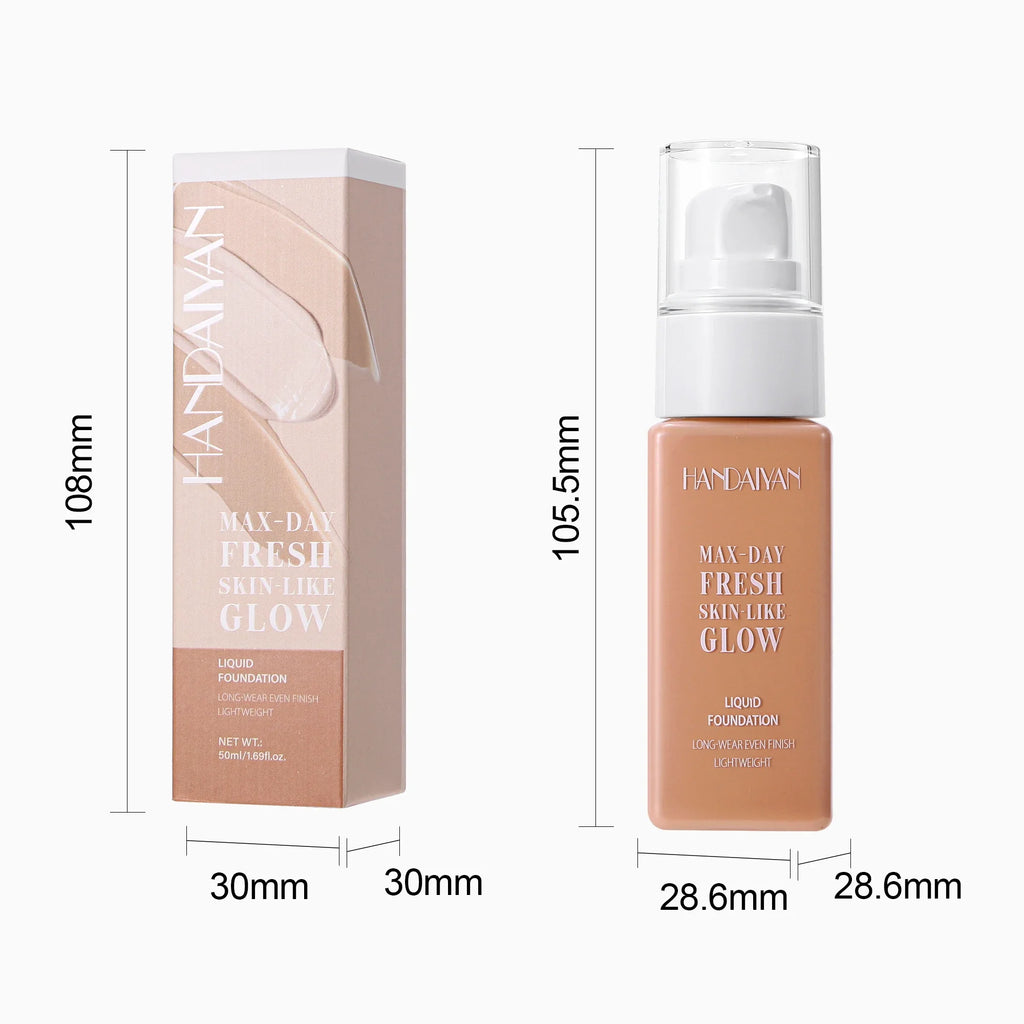 Handaiyan Full Coverage Matte Liquid Foundation – Waterproof Liquid Foundation HIP