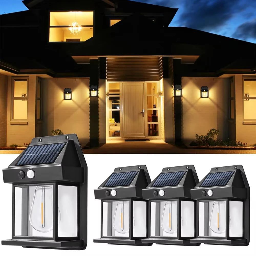 Solar Outdoor Wall Lamp – Waterproof Garden Night Light Solar Wall Light HIP