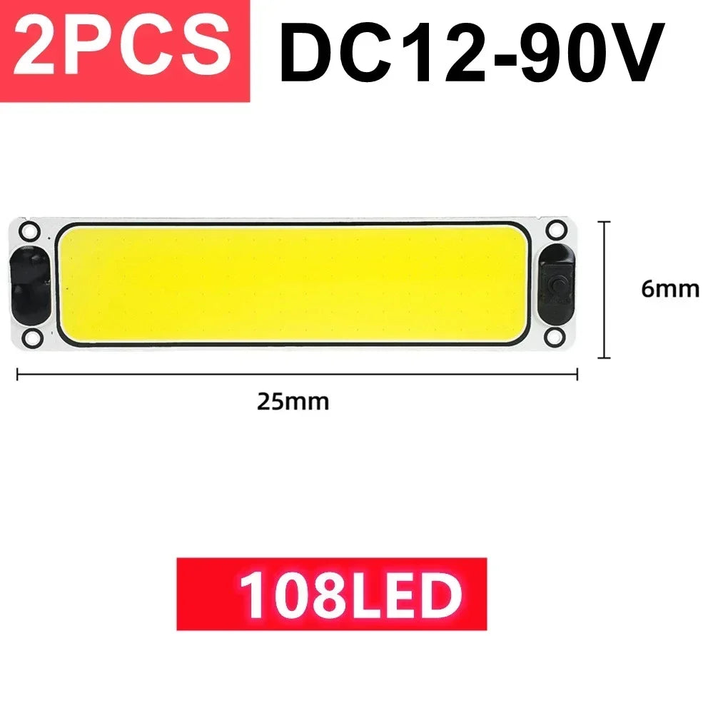 COB LED Interior Ceiling Light 12–90V Switch – RV Truck Boat Interior LED Ceiling Light HIP 2x108 LEDs