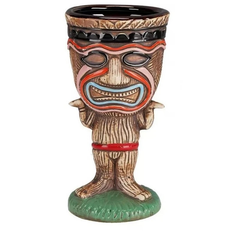 260ml Ceramic Tiki Mug – Porcelain Beer & Cocktail Cup Ceramic Tiki Mug HIP