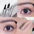 2Point Wild Eyebrow Pencil Long Lasting Easy To Grip Eyebrow Tattoo Waterproof Thin Liquid Lying Silkworm Brow Pen Korean Makeup HIP 02