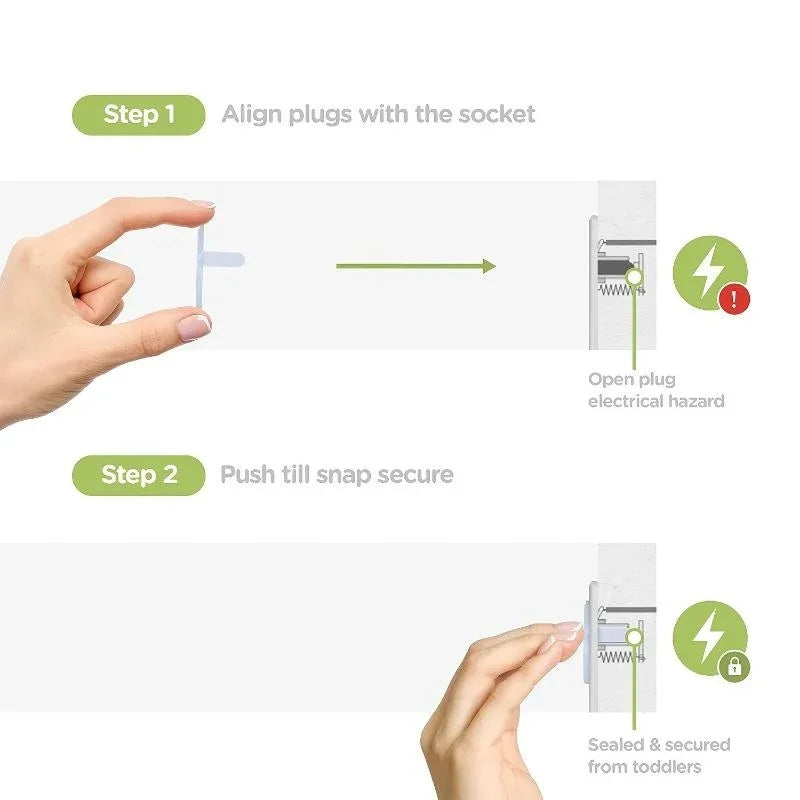 Clear Outlet Covers – Toddler & Child Electrical Plug Protectors Electrical Safety Cover HIP
