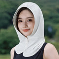 Ice Silk UV Face Mask & Neck Cover – Breathable Sun Protection UV Neck Face Cover HIP White