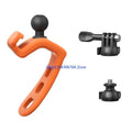 Universal Action Camera Mount – 360° & 180° Shockproof Strap Action Camera Mount HIP for Orange CN