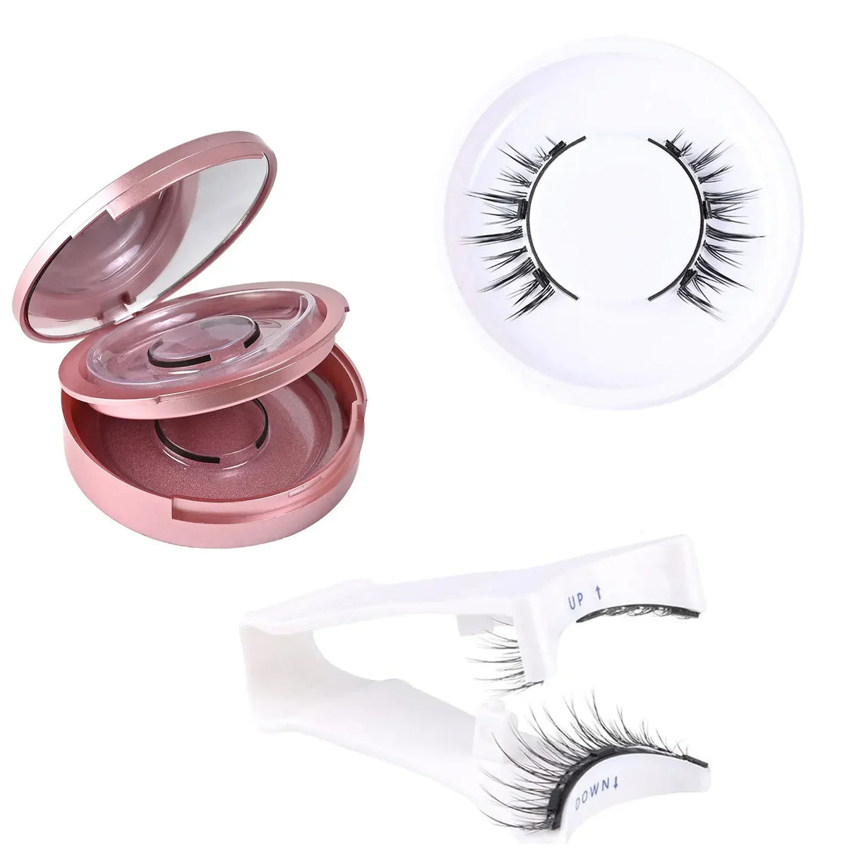 2 Pairs Magnetic Eyelashes - No Glue Needed, Natural 3D Effect, Waterproof & Reusable False Lashes (Easy Application) HIP 2pcs-cyXEM-CXJJM1