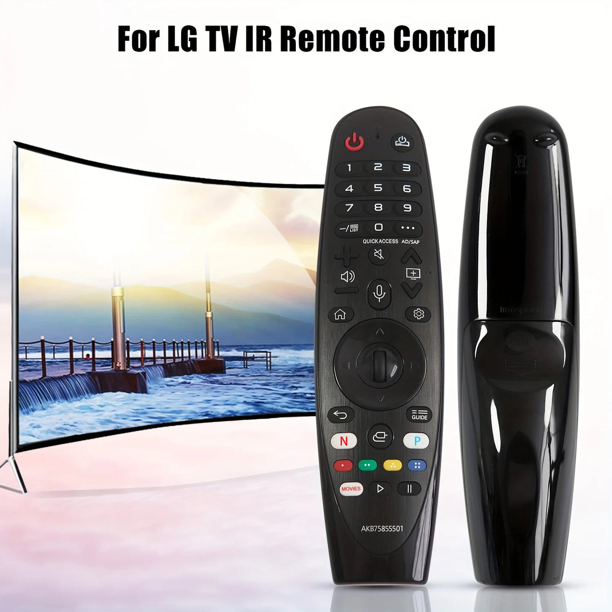 Universal Remote Control Replacement for All LG TV Models Universal TV Remote HIP 1PCS Black