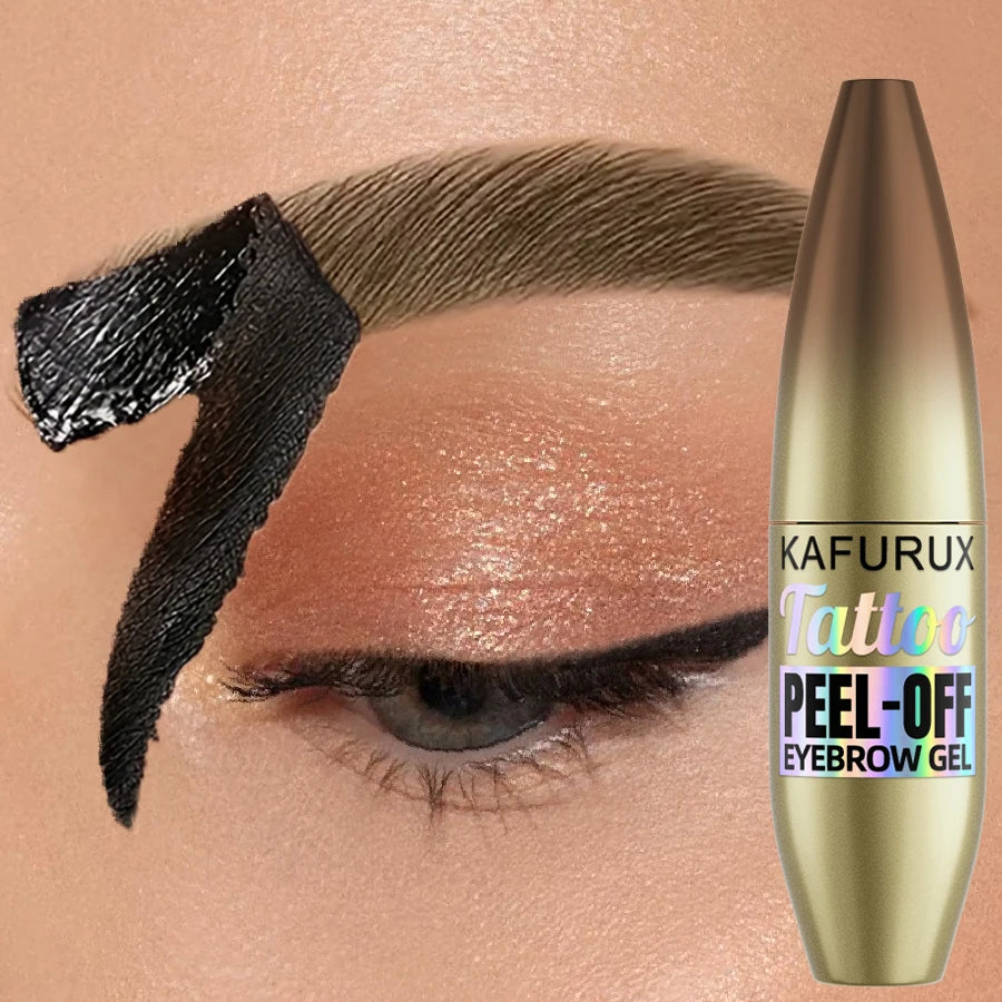 5-Color Waterproof Peel-Off Eyebrow Tint with Stencils | KAFURUX Eyebrow Tint Kit HIP