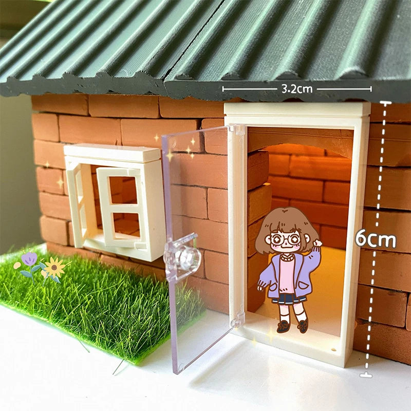 1:12 Dollhouse Miniature Doors & Windows – DIY Accessories Dollhouse Miniature Accessories HIP