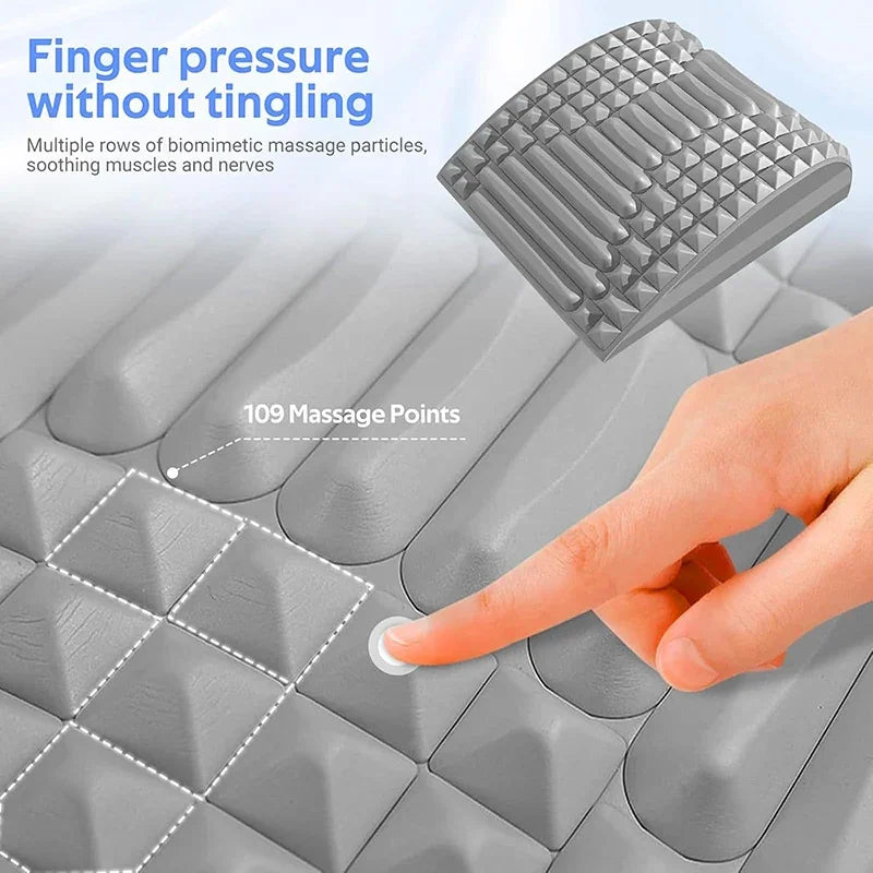 Back & Neck Stretcher Pillow – Acupressure Lumbar Support Back Neck Stretcher HIP
