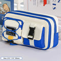 Large Capacity Pencil Case – Stylish Fabric Pen Bag Pencil Case HIP Blue
